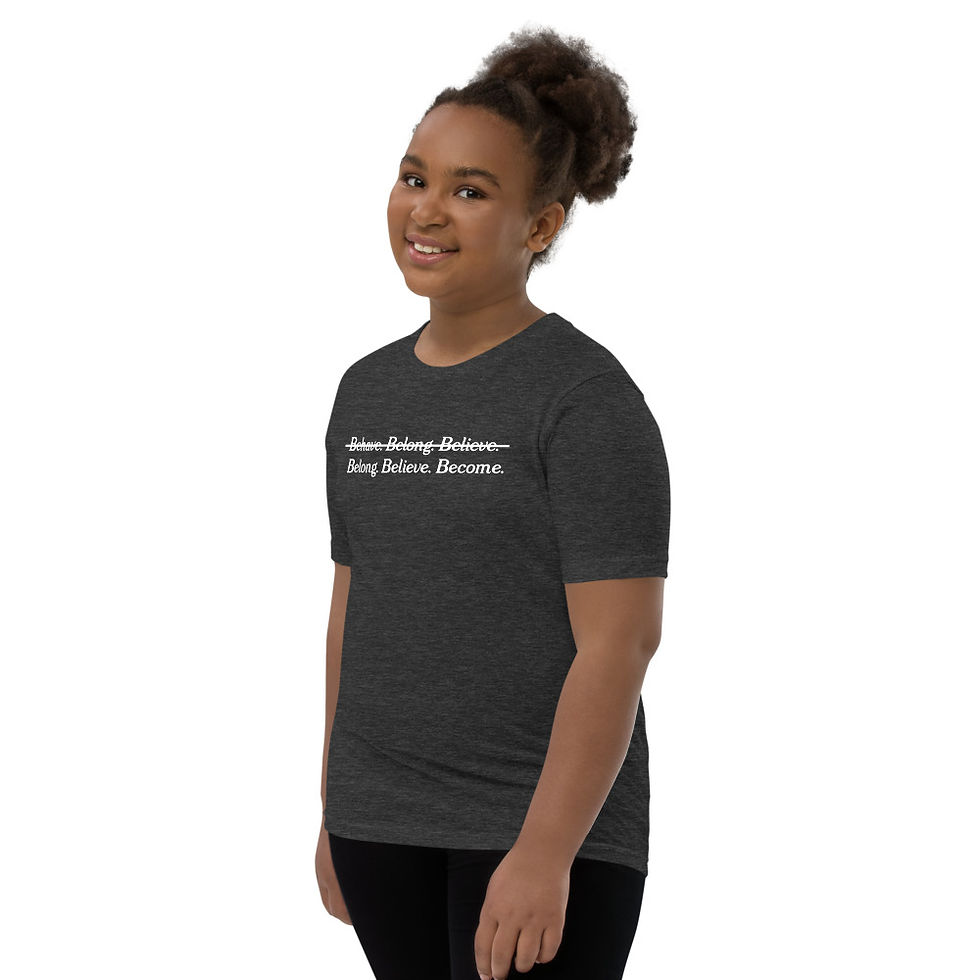 Thumbnail: Belong, Believe, Become Youth Tee
