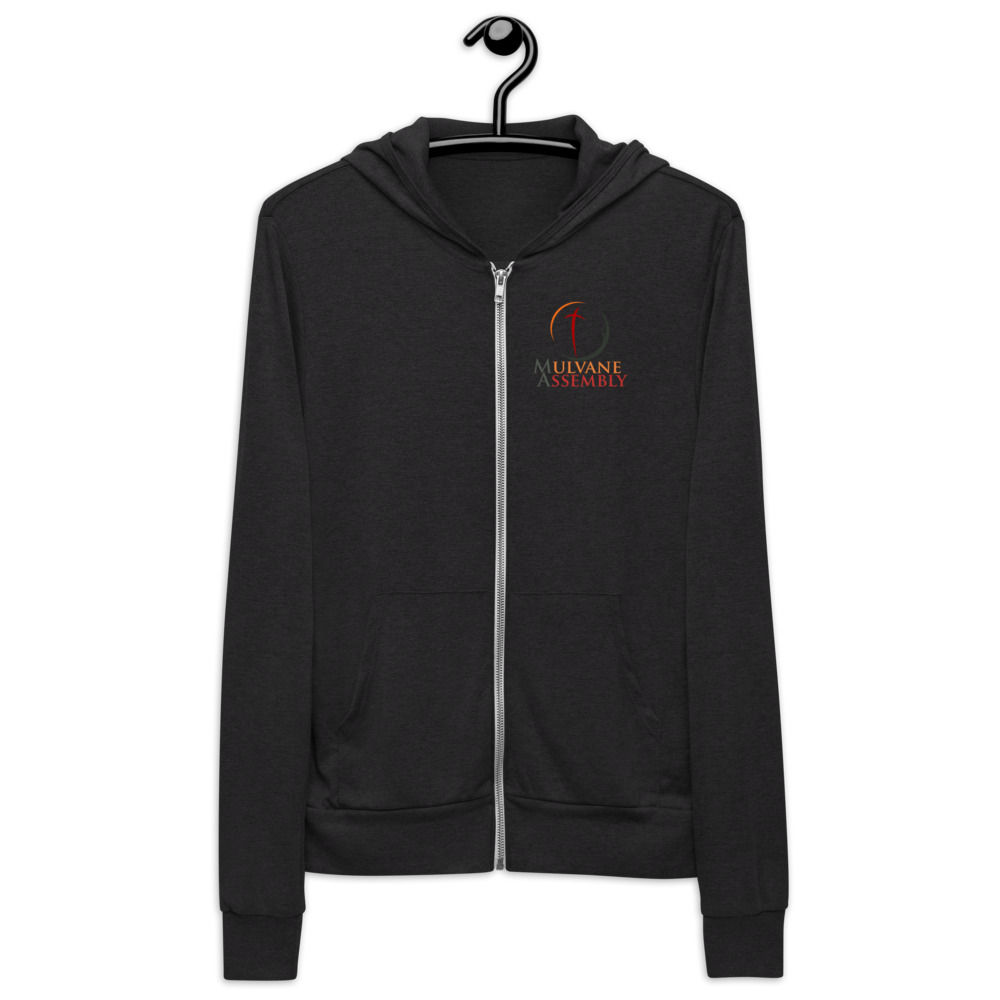 3939 Unisex Triblend Lightweight Zip Hoodie
