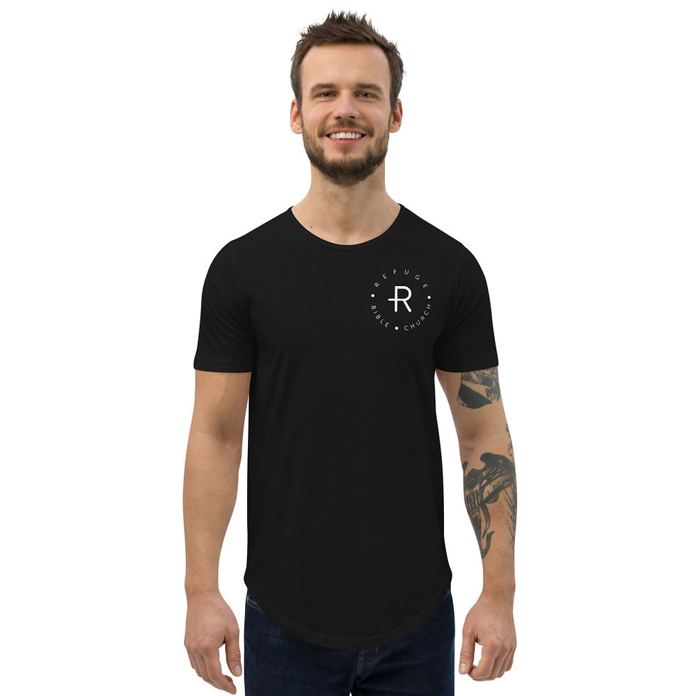 Thumbnail: 3003 Mens Crowded Heaven Curved Hem Tee