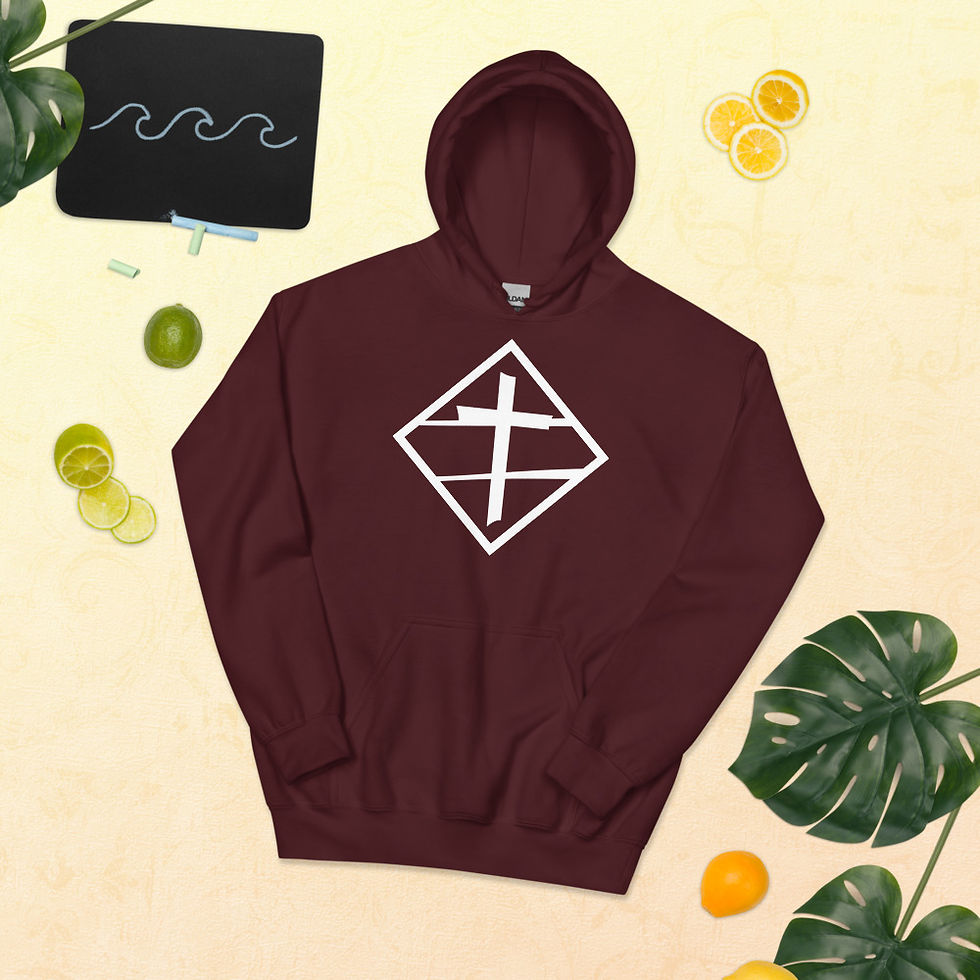 Thumbnail: White Diamond Unisex Heavy Blend Hooded Sweatshirt