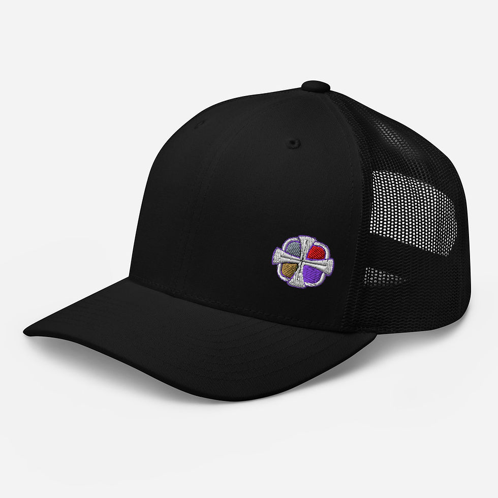 LGLOMD Quadrants Logo Retro Trucker Cap