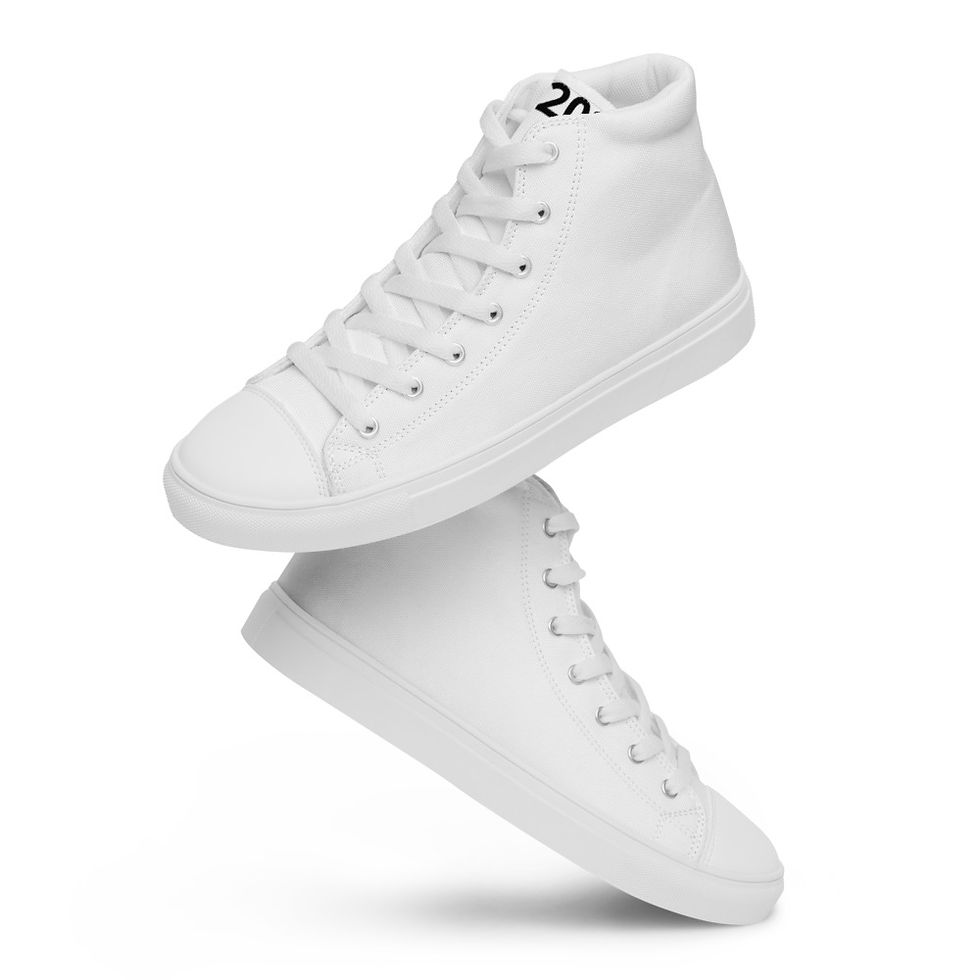 Thumbnail: Men's High Top Canvas Shoes