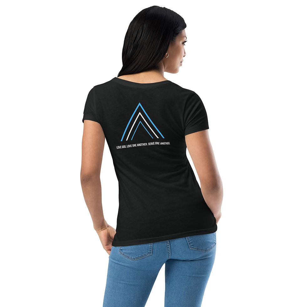 Thumbnail: Women's Chevron Fitted T-shirt