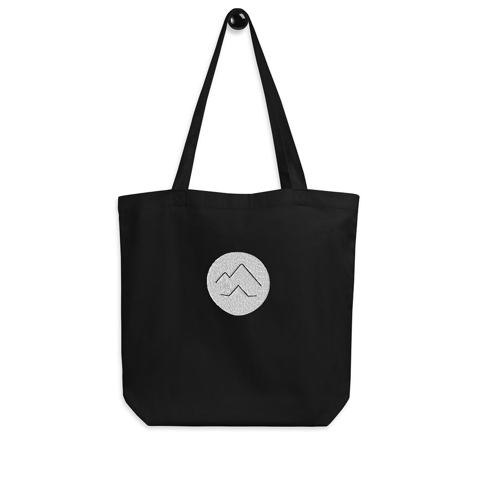 Logo Embroidered Tote | Black