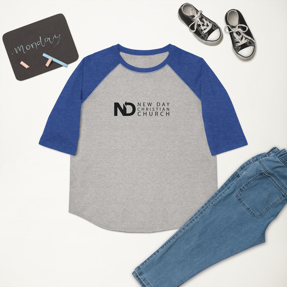 Thumbnail: ND Youth Unisex Fine Jersey Raglan Tee