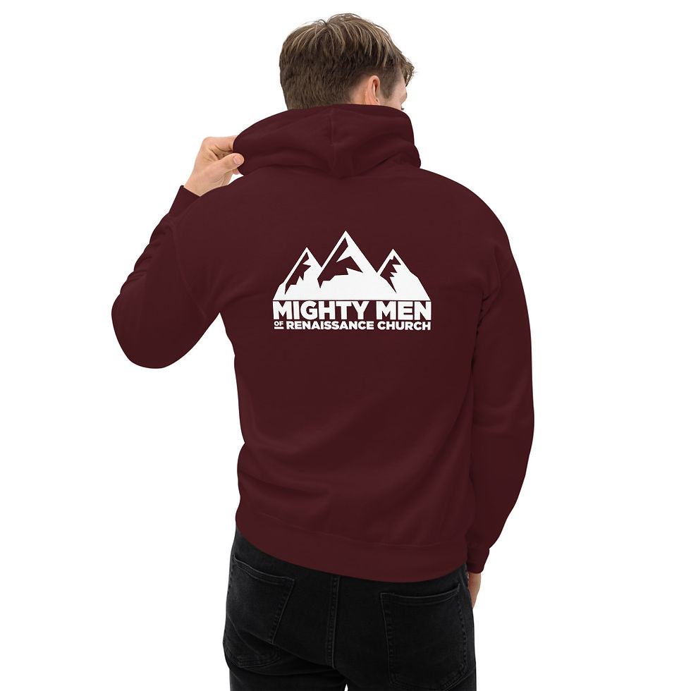 Thumbnail: Mighty Men | Sharpened by Iron Heavy Blend Hooded Sweatshirt