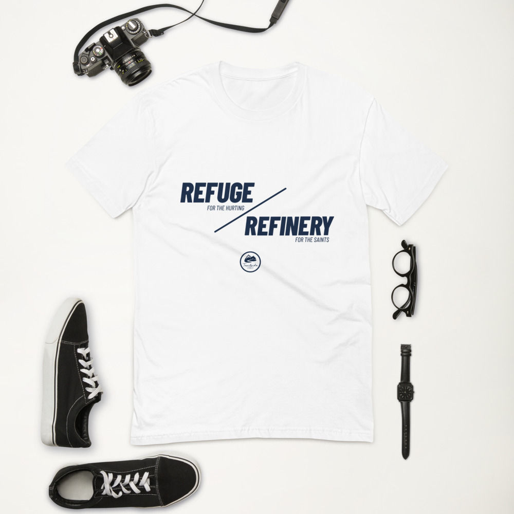 Refuge & Refinery - Fitted Short Sleeve Crew (Gray/White)