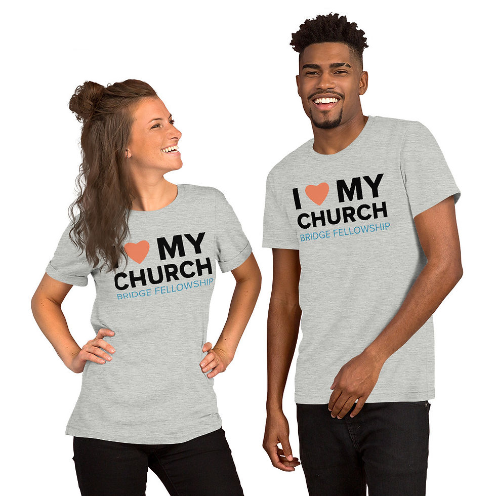 Thumbnail: I Love My Church - BRIDGE - Unisex Short Sleeve Tee