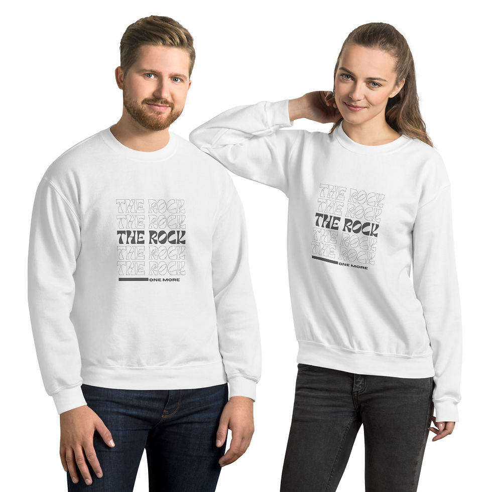 Thumbnail: The Rock One More Unisex Crewneck Sweatshirt
