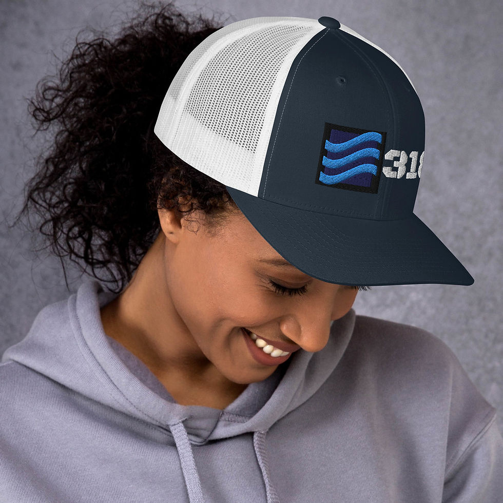Thumbnail: Wave 318 white Trucker Cap