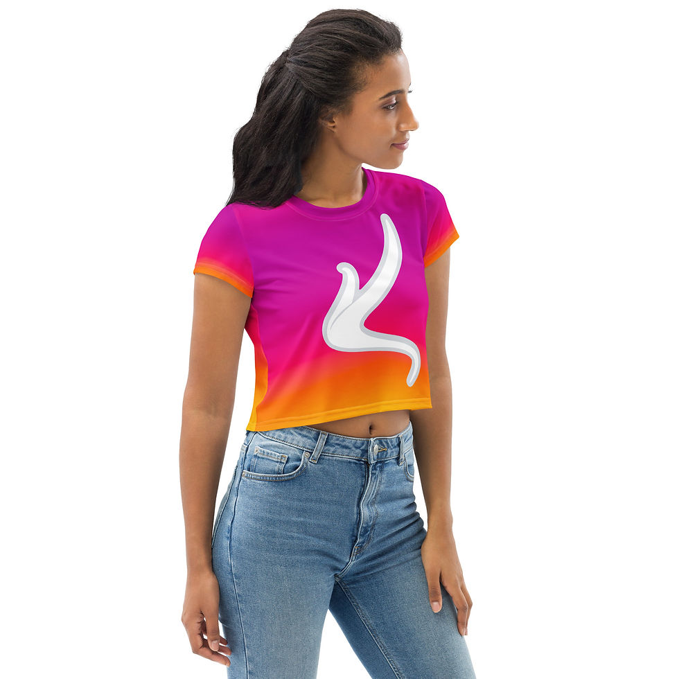 Thumbnail: Crop Top Manches courtes Sunset 