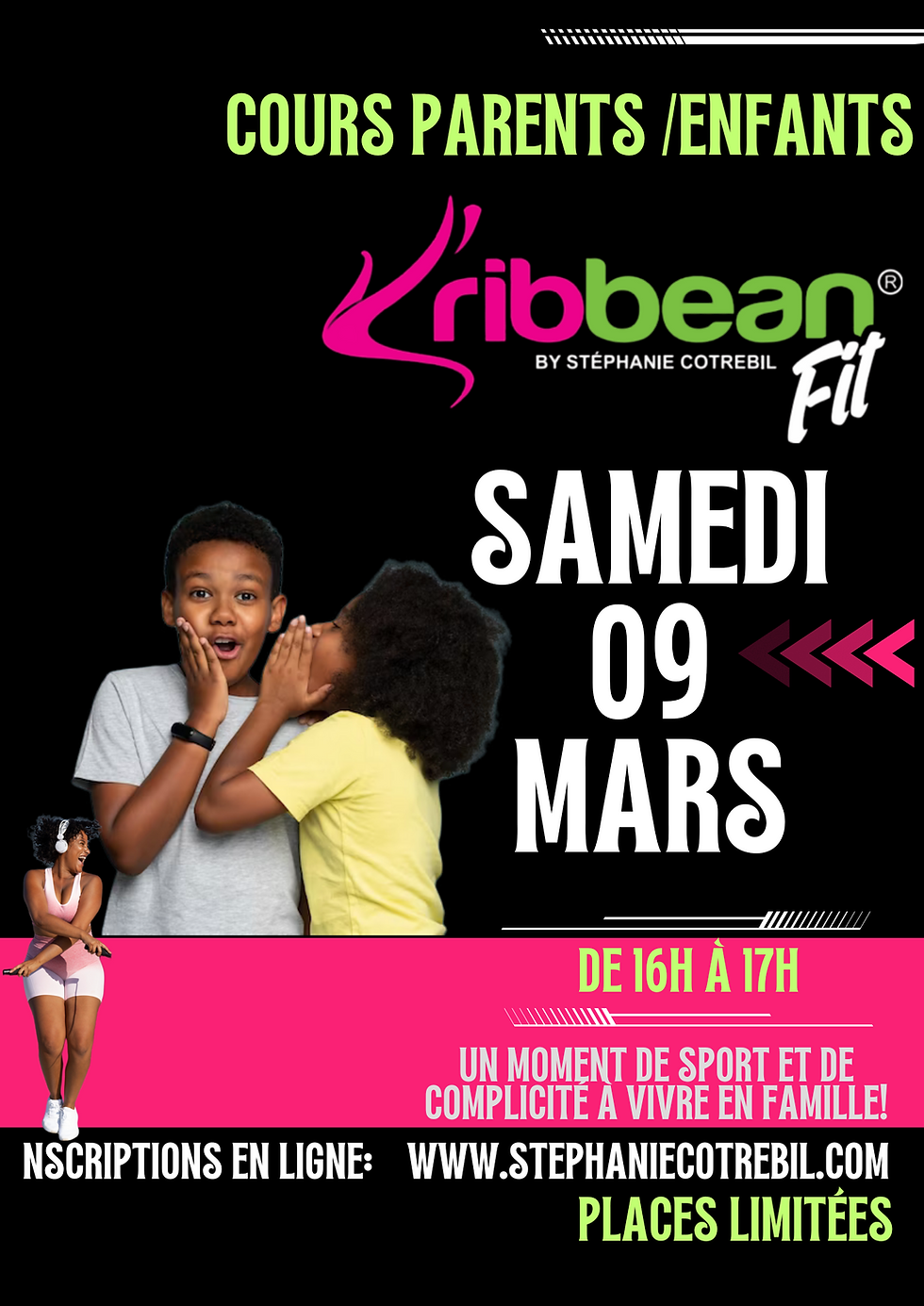 Cours événement"K'ribbean Fit® Family" 09/03/2024