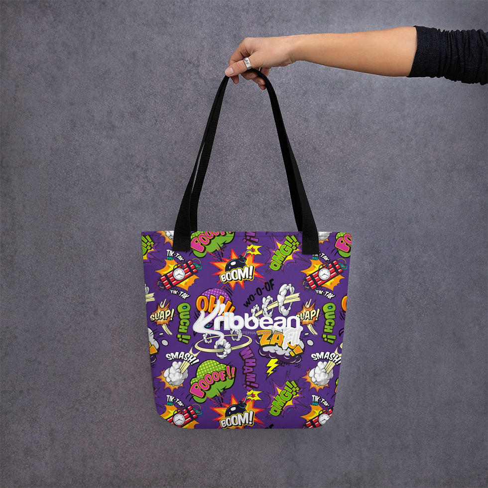 Thumbnail: Tote bag COMICS & FUN PURPLE