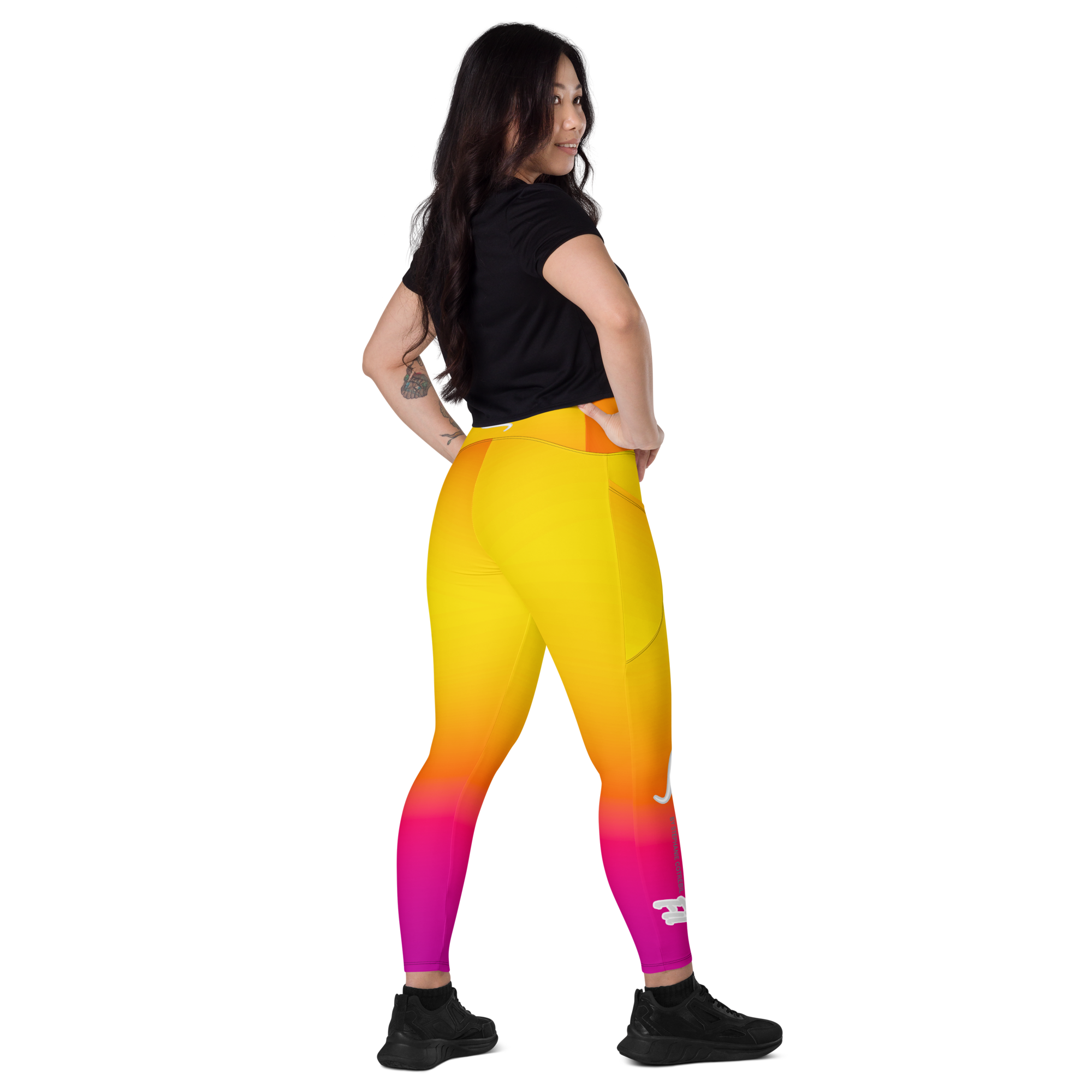 Leggings Sculptant "Sunset inversé" Ceinture croisée