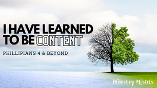 Contentment is a fruit of the spirit