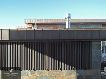 Дмитрий Бархин современный коттедж Жуковка Парквилль сланец медь рейка