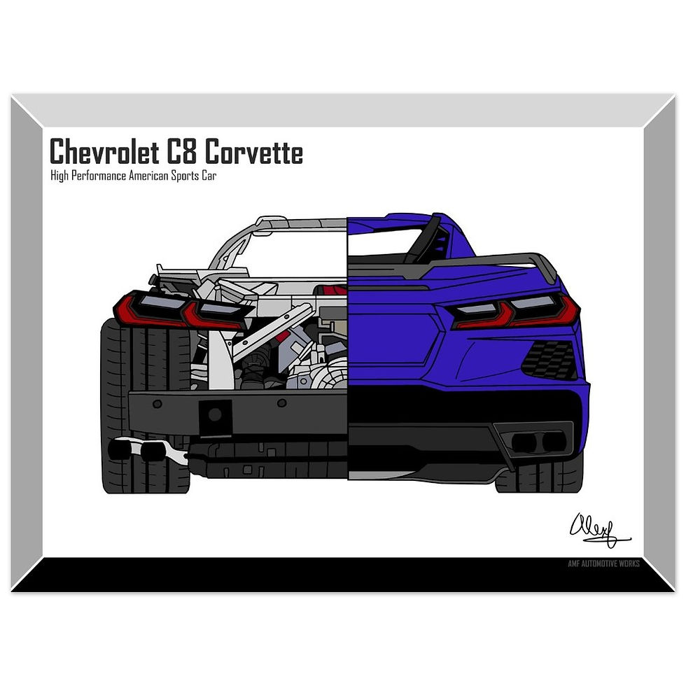 Thumbnail: Chevrolet C8 Corvette Aluminum Print