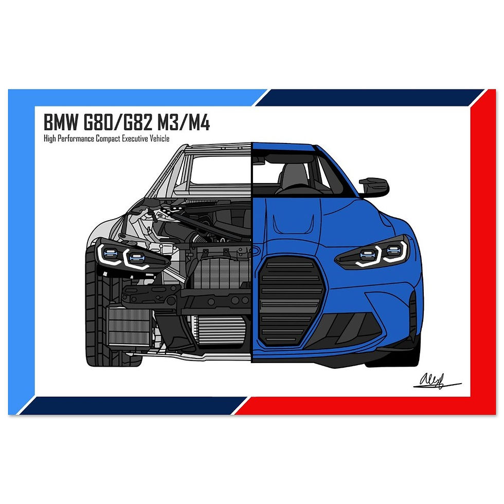 Thumbnail: BMW G80/G82 M3/M4 Aluminum Print