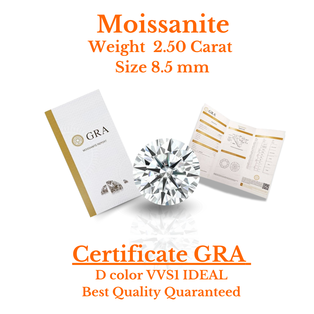 Moissanite 2.50 Carat