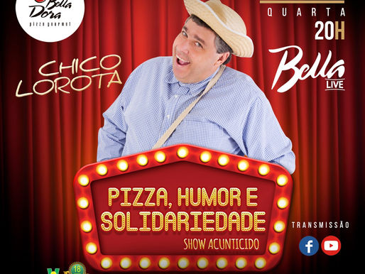 A Pizzaria Bella Dora e o comediante Chico Lorota realizam Ação social em prol da ABRAPEC.