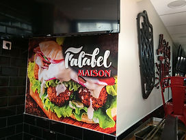 ensemble de décoration murale fastfood