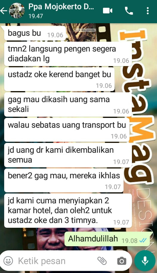 Panitia Kaget Karena Penceramah Tidak Mau Menerima Uang Transport