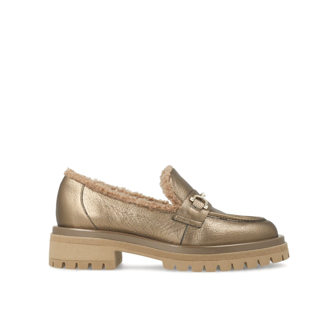 Mocassin en cuir doré par Lodi Love