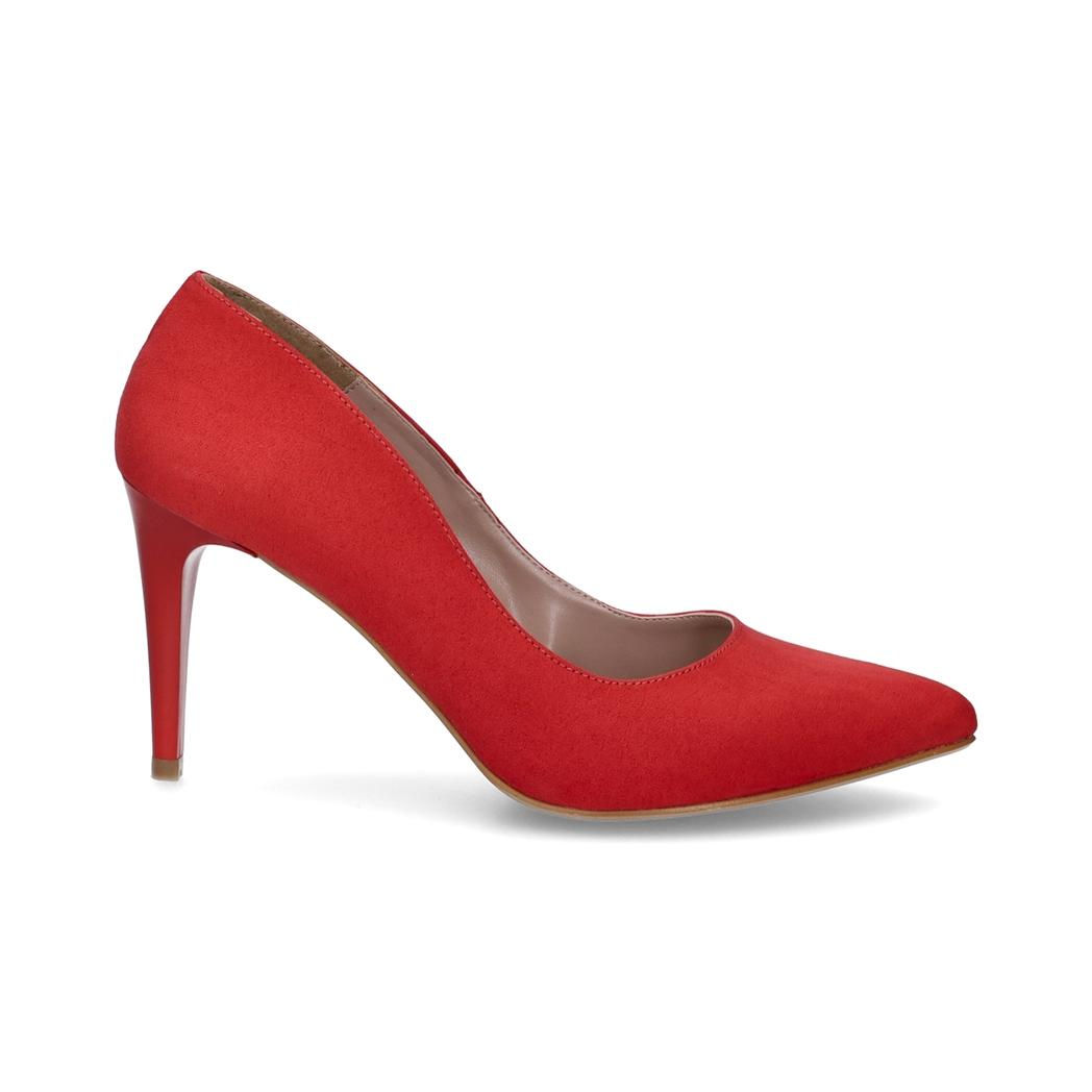 Escarpin nubuck rouge cardinal par Giulia