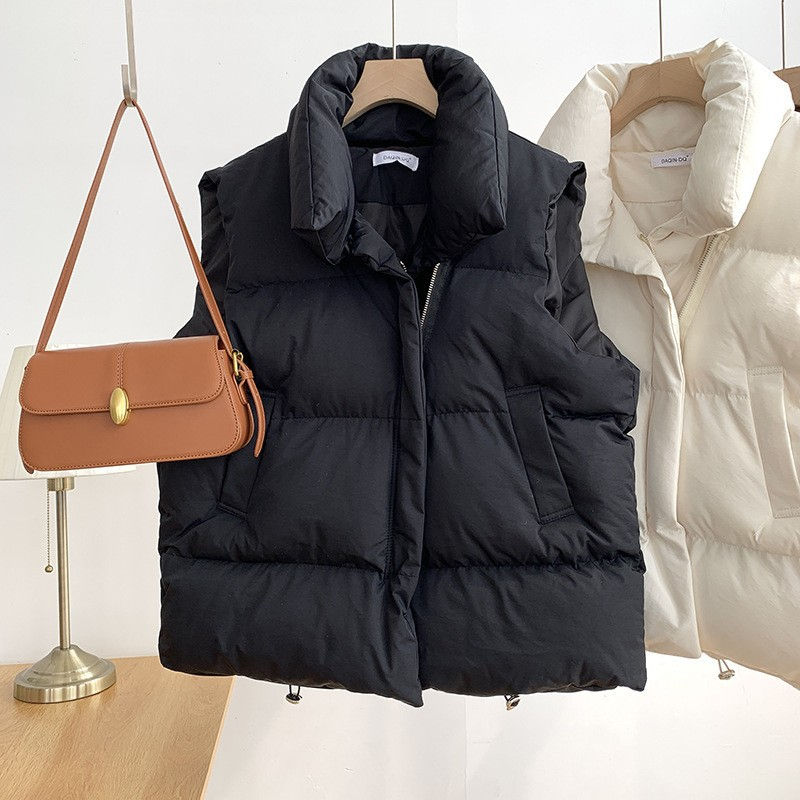 Thumbnail: Women Fashion Autumn New 2024 Stand Collar Elegant Down Coats Warm Outerwear Cas