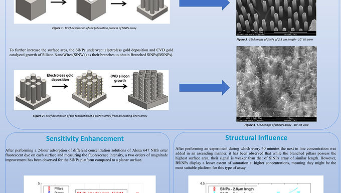 Enhanced sensitivity in immunoassays via implementation of ultra high surface area nanostructured substrates