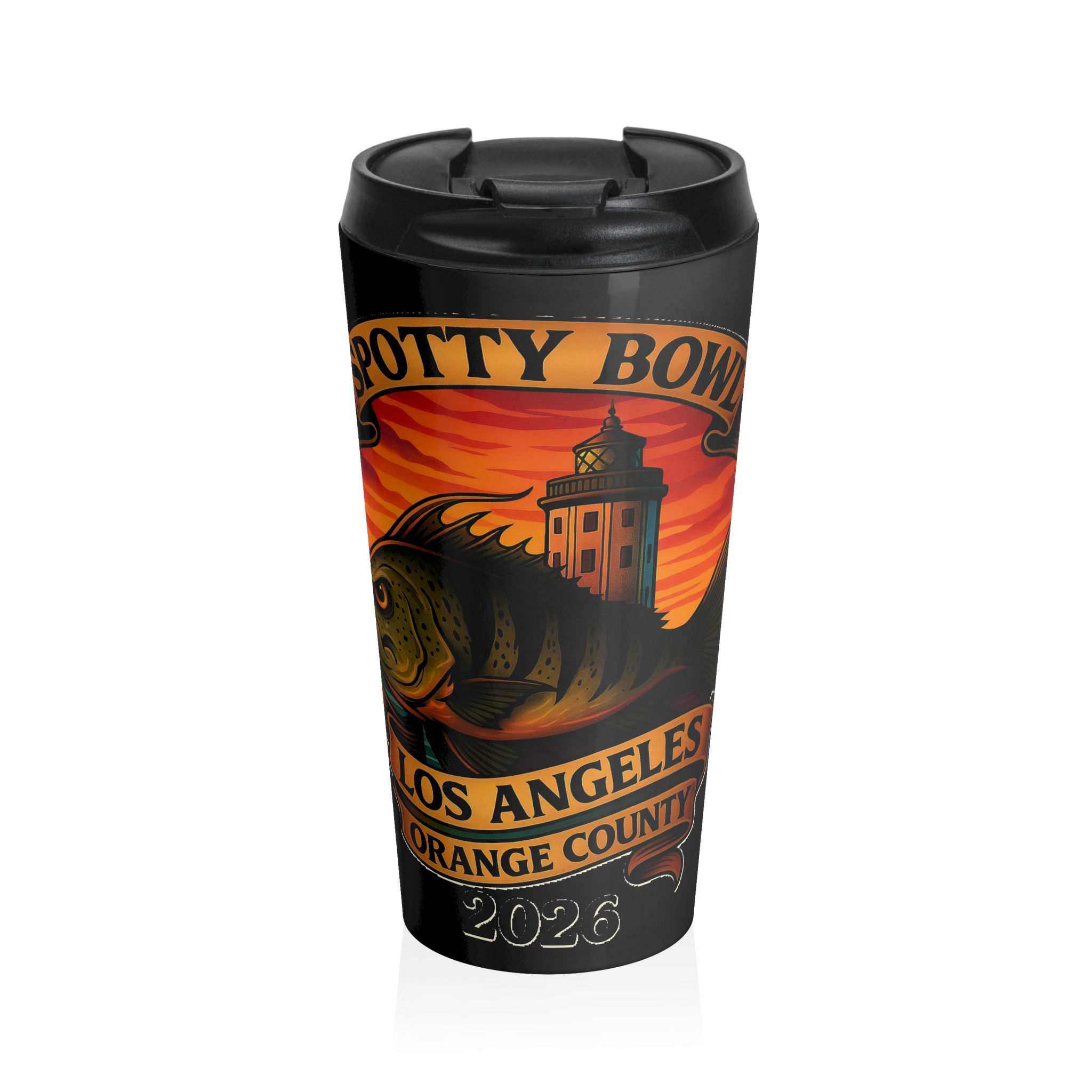 LA/OC SB Stainless Steel Travel Mug