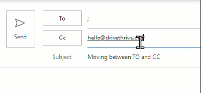Moving Between TO and CC