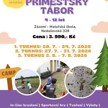 VSA letní příměstský tábor Zličín 2026