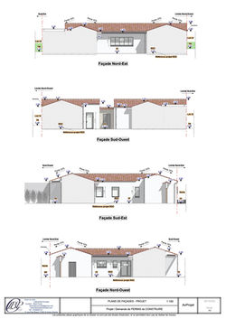 Plans de façades. 