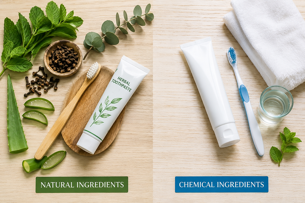 Natural Ingredients vs Chemical Ingredients: What Should You Look for in Oral Care?