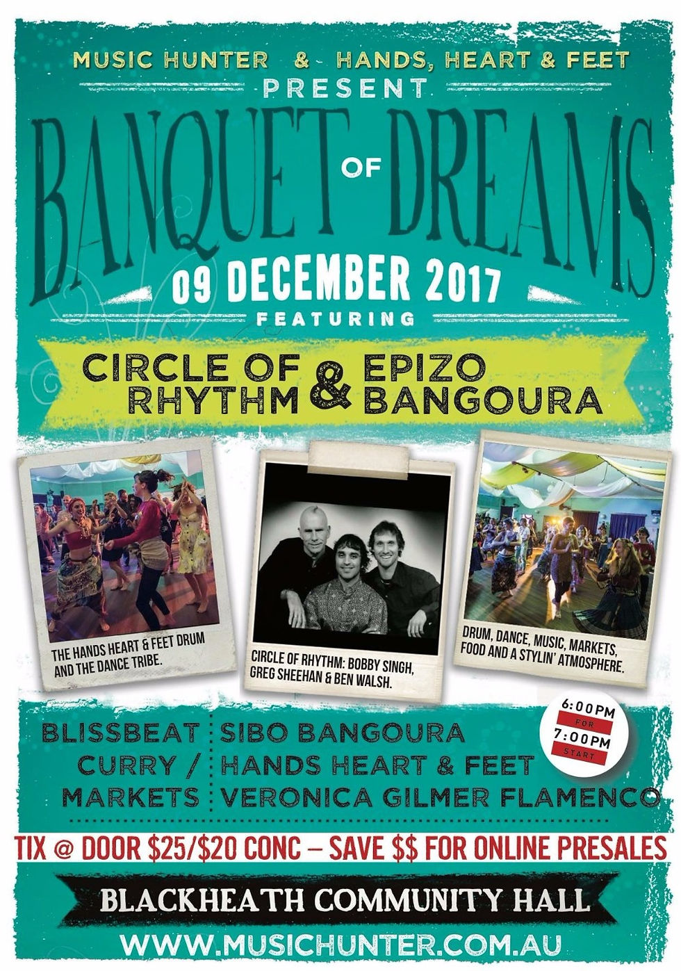 Banquet of Dreams Sat 9th Dec 2017