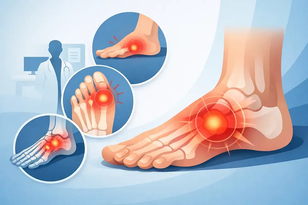 Midfoot and Forefoot Pain Explained