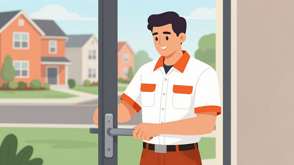 Locksmith Millsboro DE professional installing a door handle