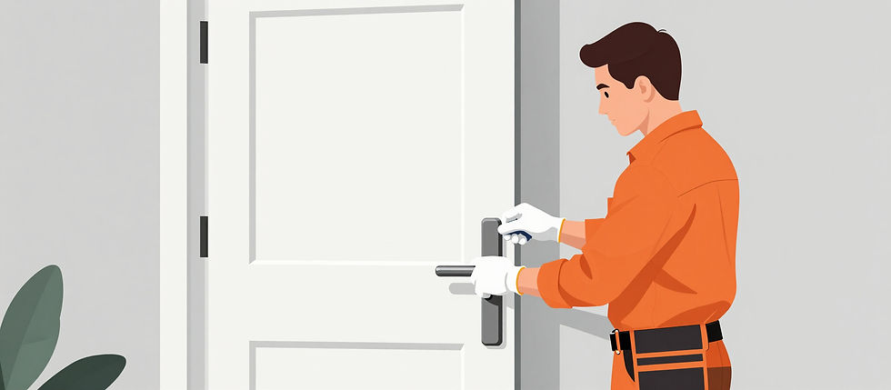 Locksmith Millsboro DE professional installing a door lock