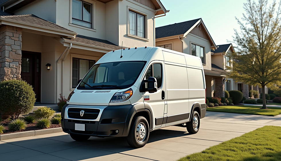 White locksmith van parked in a Millsboro DE neighborhood