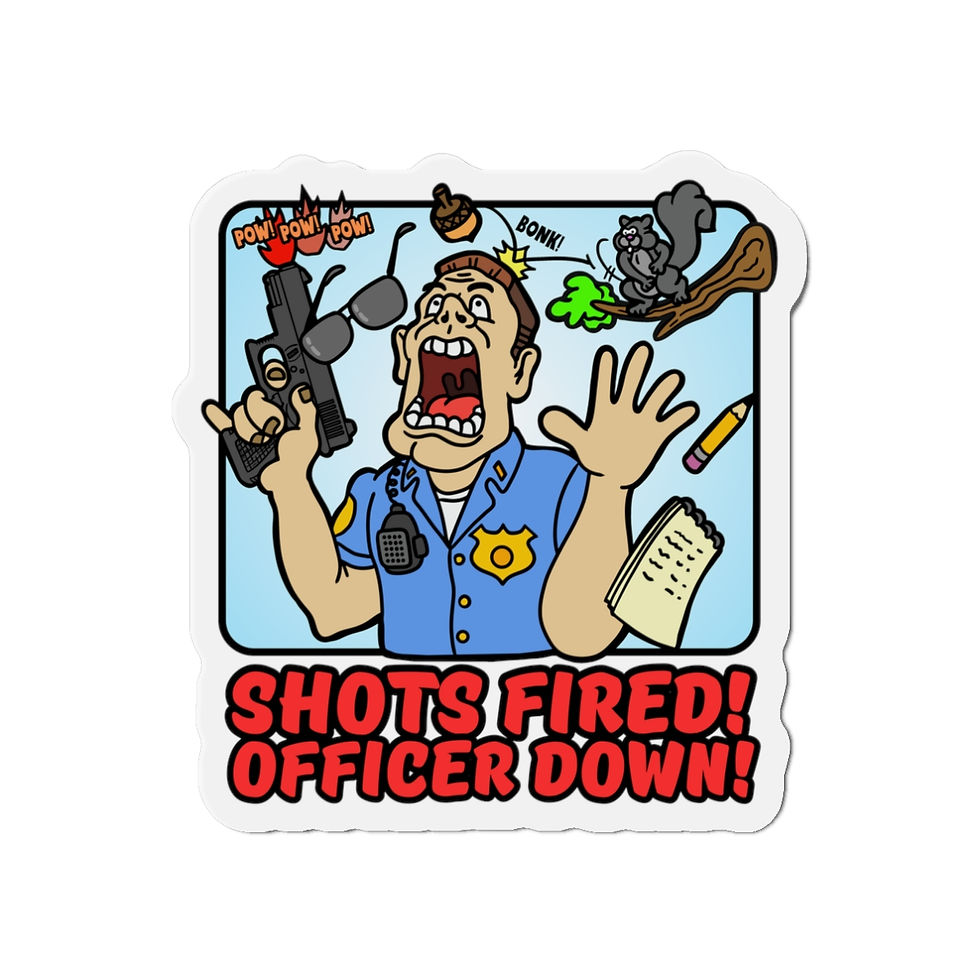 Shots Fired! Die-Cut Magnets