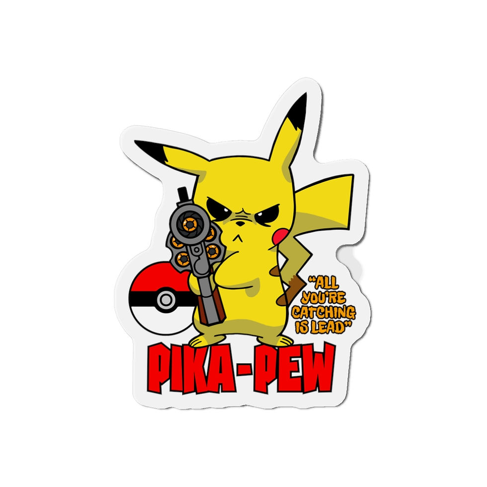 Thumbnail: PIKA-PEW Die-Cut Magnets
