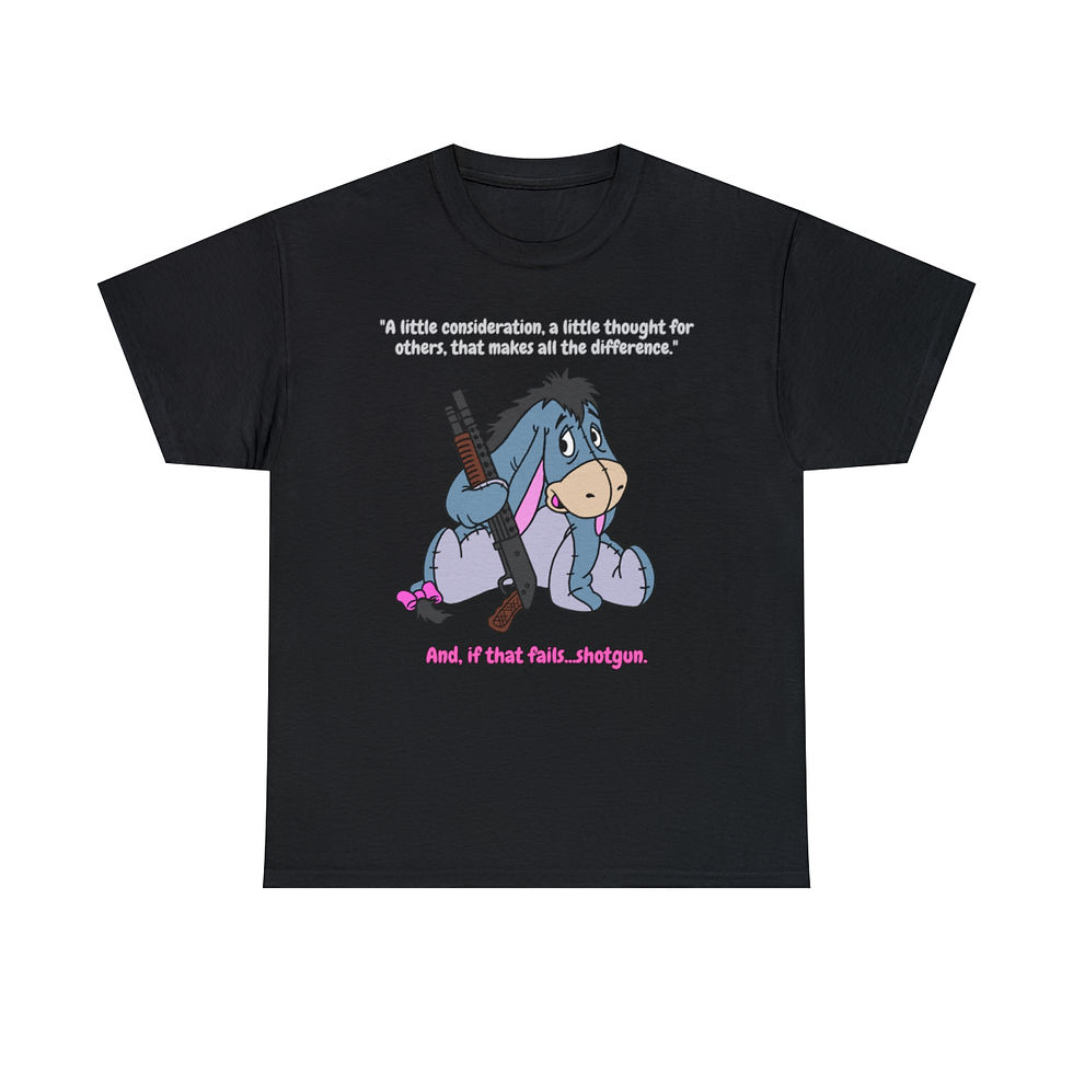 Thumbnail: Kindness & Shotguns Unisex Heavy Cotton Tee