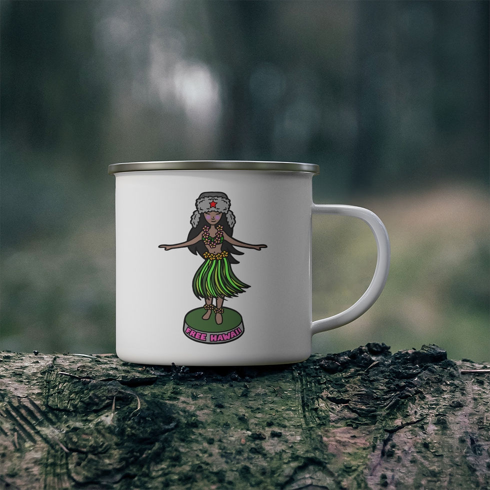 Thumbnail: Free Hawaii! Enamel Camping Mug