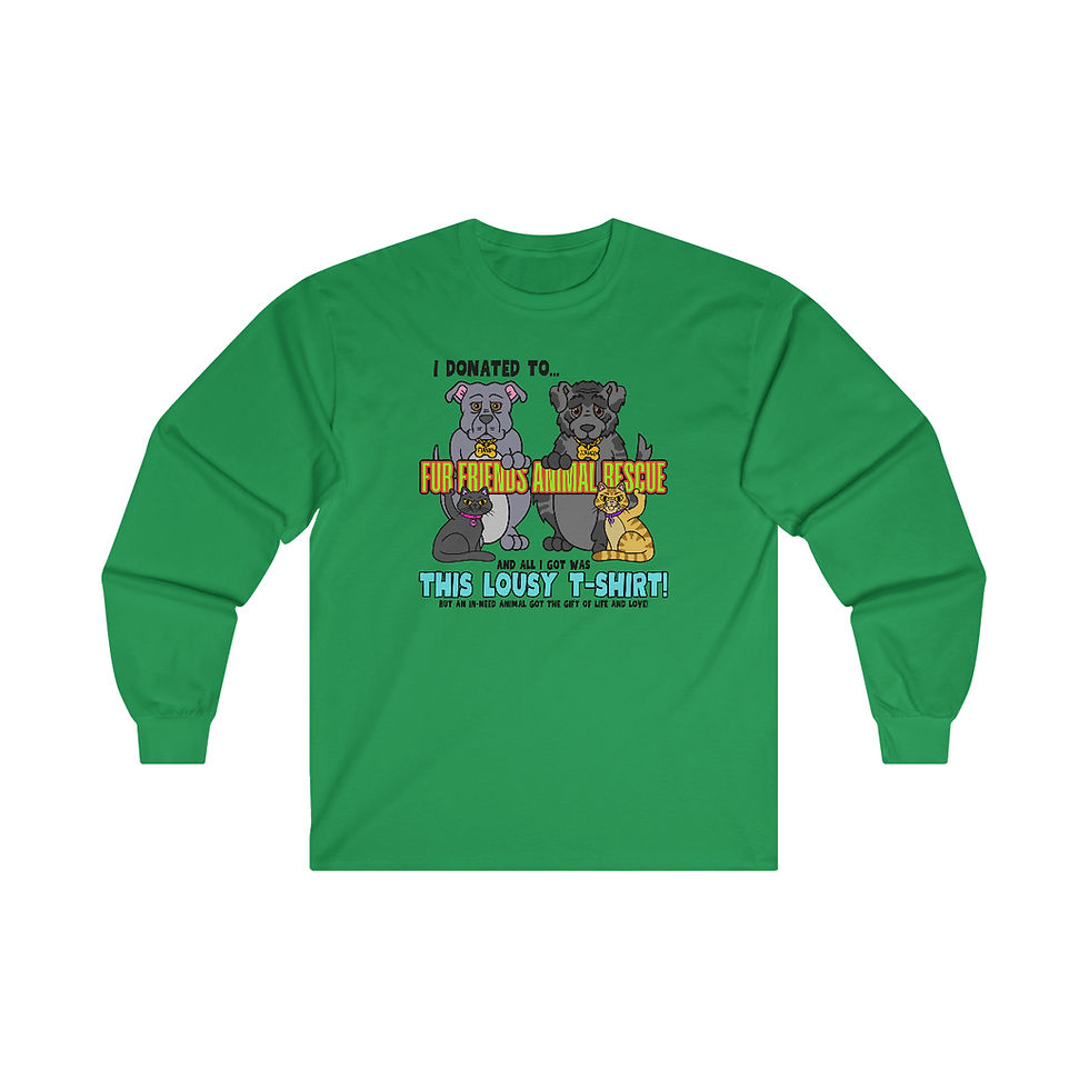 Thumbnail: Fur Friends Donation (+1 GCG Entry) Ultra Cotton Long Sleeve Tee