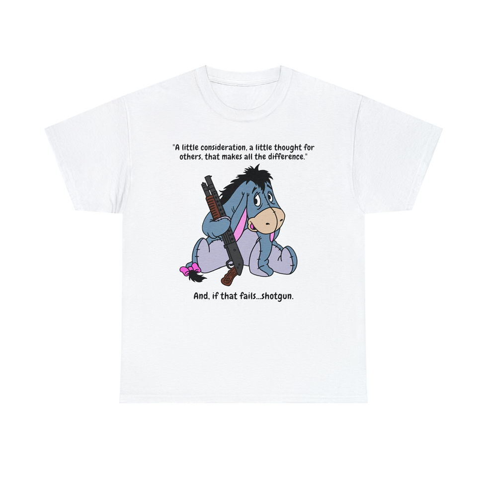 Thumbnail: Kindness & Shotguns Unisex Heavy Cotton Tee