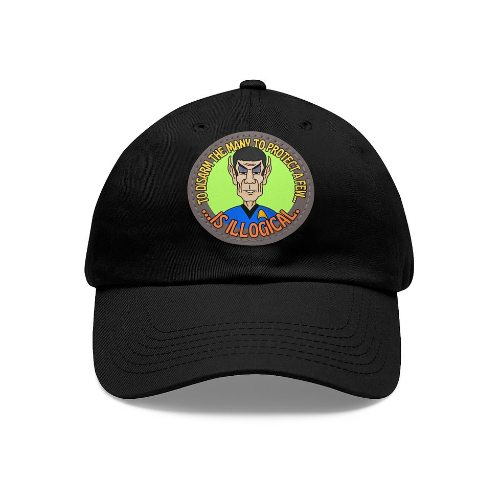 Thumbnail: Illogical! Dad Hat with Leather Patch (Round)
