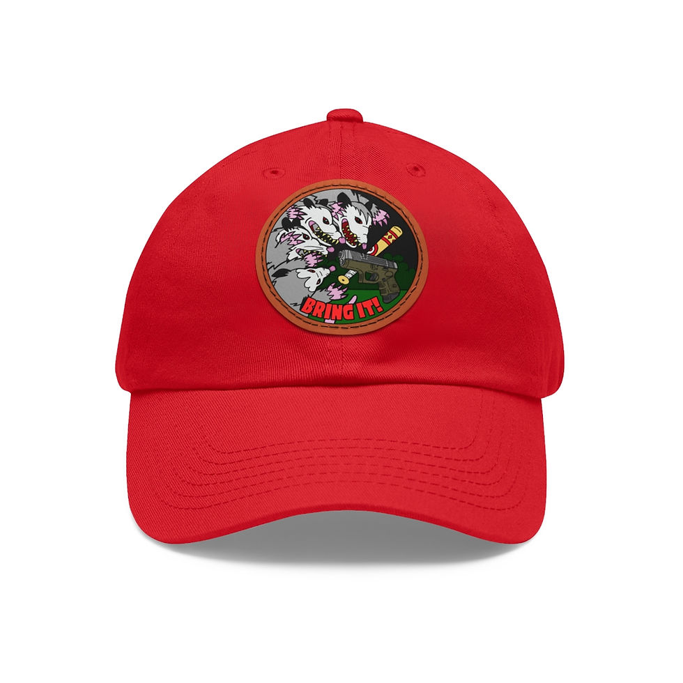 Thumbnail: Gary's Last Stand! Dad Hat with Leather Patch (Round)