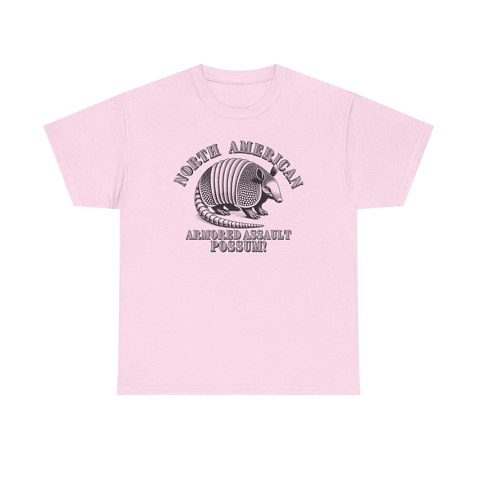 Thumbnail: Armored Assault Possum! Unisex Heavy Cotton Tee