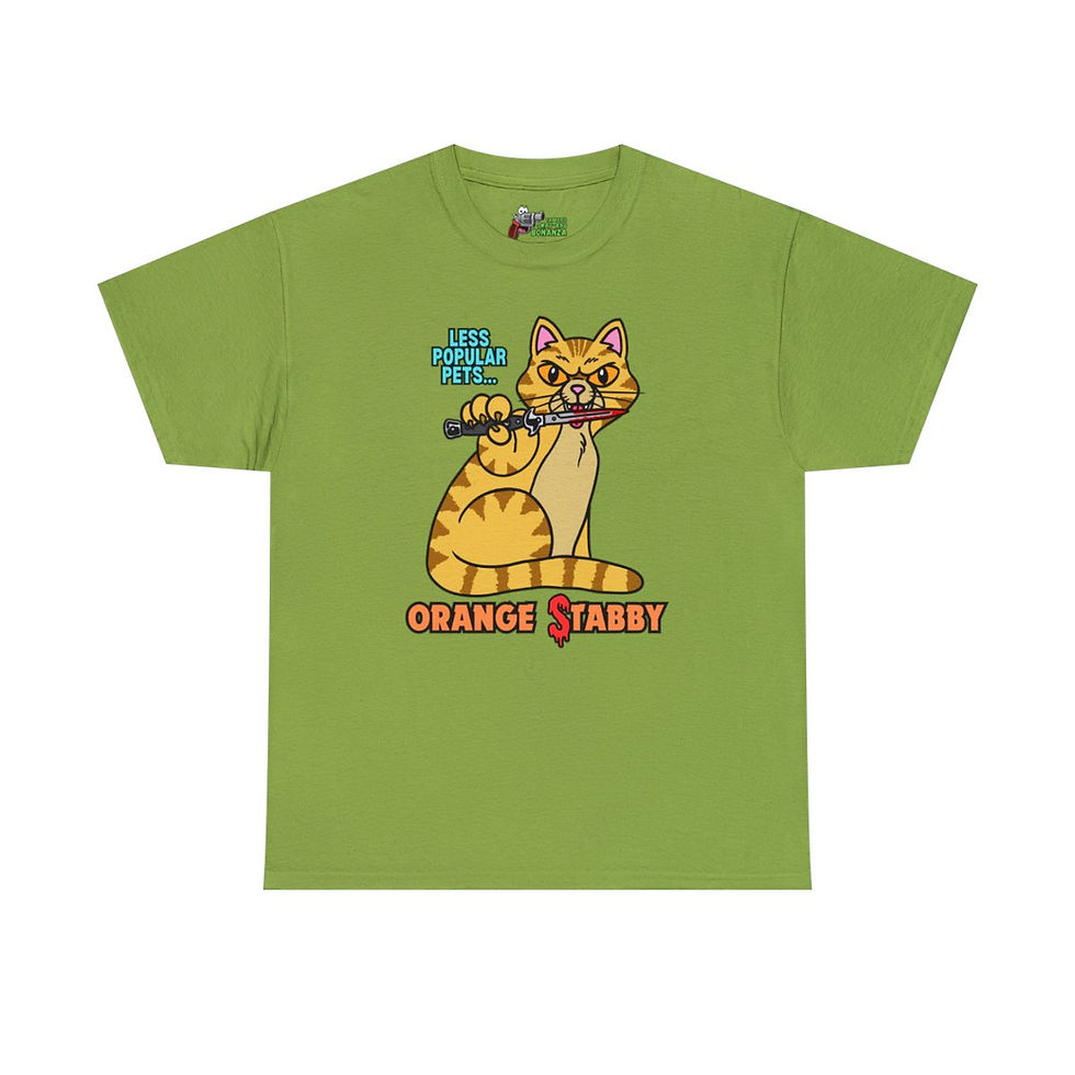 Thumbnail: Stabby Cat! Unisex Heavy Cotton Tee